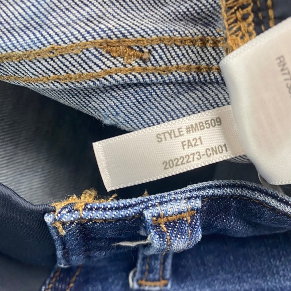 MADEWELL Maternity Side-Panel Adjustable Waist Jeans in Wendover Wash Size 25 - Picture 10 of 10